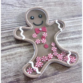 Gingerbread Man Metal Dies Cutting Die Cuts, Gingerbread Man Cutting Dies Embossing Stencils DIY Crafts Cards Cutting Dies Cuts for DIY Embossing Card Making Photo Decorative Paper Dies Scrapbooking