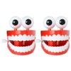 Tomaibaby 2Pcs Wind- up Toys Plastic Chattering Teeth Wind up