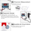 12V High/Low Temperature Monitor, Temperature Sensor with 5M Waterproof Probe,
