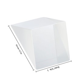 TOVINANNA Right-Angle Optical Prism, Triangular Column 90 Degree Refraction Physics Experiment Equipment, 1.2 x 1.2 x 1.2 inches (30 x 30 x 30 mm) Optical Education Prism Props, Compatible with