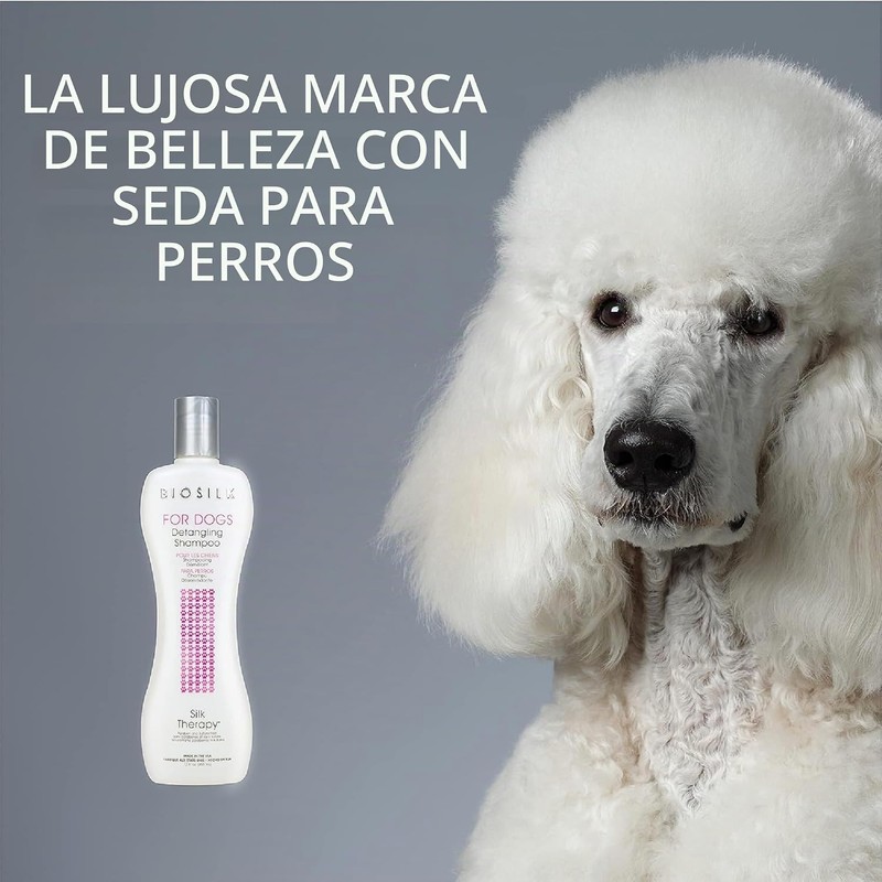 BioSilk for Dogs Silk Therapy Detangling Dog Shampoo