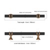 10 Pack 4 Inch(102mm) Champagne Bronze and Matte Black Kitchen
