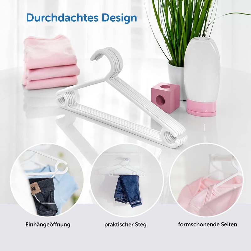 LaLoona Baby Clothes Hanger Set – Plastic Children's Clothes Hangers