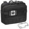 Tactical Molle Admin Pouch with Dual Layers Design, Medical EMT