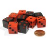 Set of 10 Six Sided Square Opaque 16mm D6 Dice