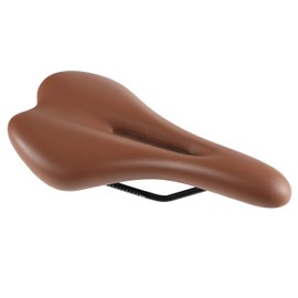 ZHIQIU Colour Bike Saddle Seat Pad Breathable Comfortable Bicycle Fit for Road Bike Fixed Gear Bike (Brown Hollow)