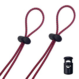 Flow Bungee - Kit de correa para anteojos (2 unidades) – Correas de repuesto universales ajustables para anteojos de natación (rojo)
