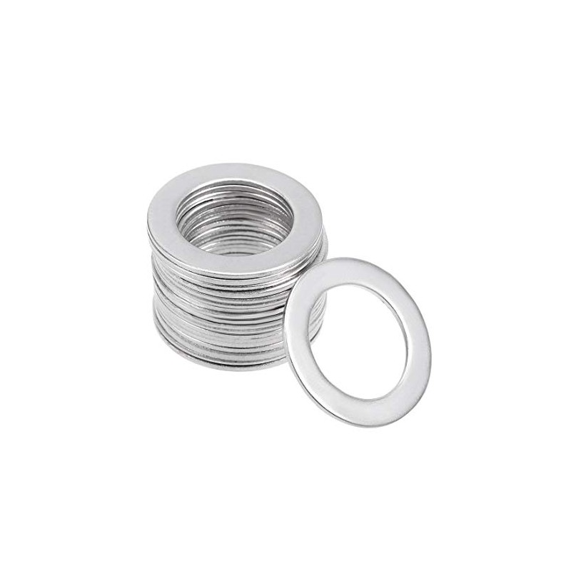 sourcing map 20 Pcs 12mm x 20mm x 0.8mm 304