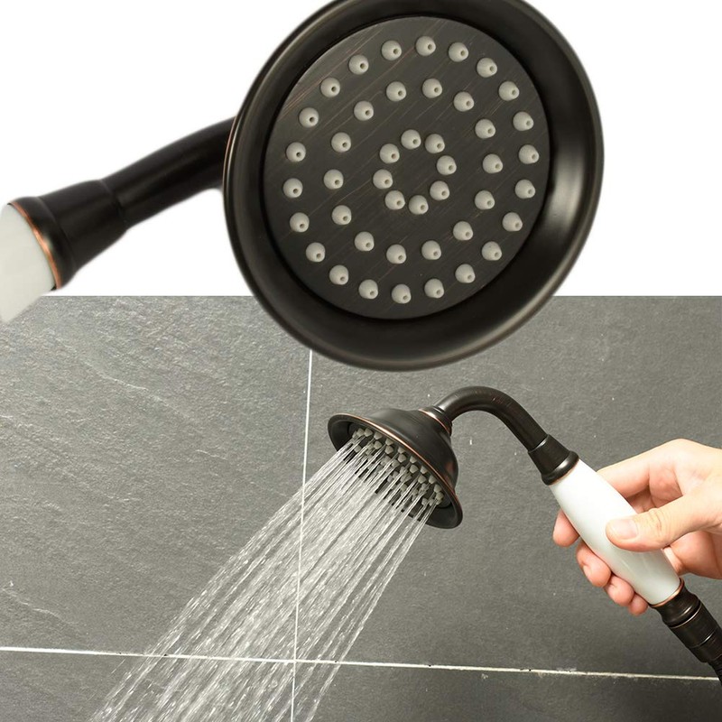 ENGA Vintage Hand-held Shower Rain Sprayer Telephone Shaped Ceramic Shower