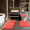 Baahrnom Bathroom Rugs Sets 3 Piece with Adjustable Toilet Seat