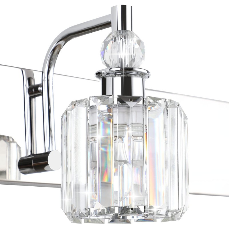 Ralbay Modern K9 Crystal Lamp Shade, Fixture Replacement Crystal Lampshade