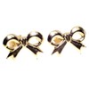 Arranview Jewellery Ribbon Bow Stud Earring - 9ct Gold