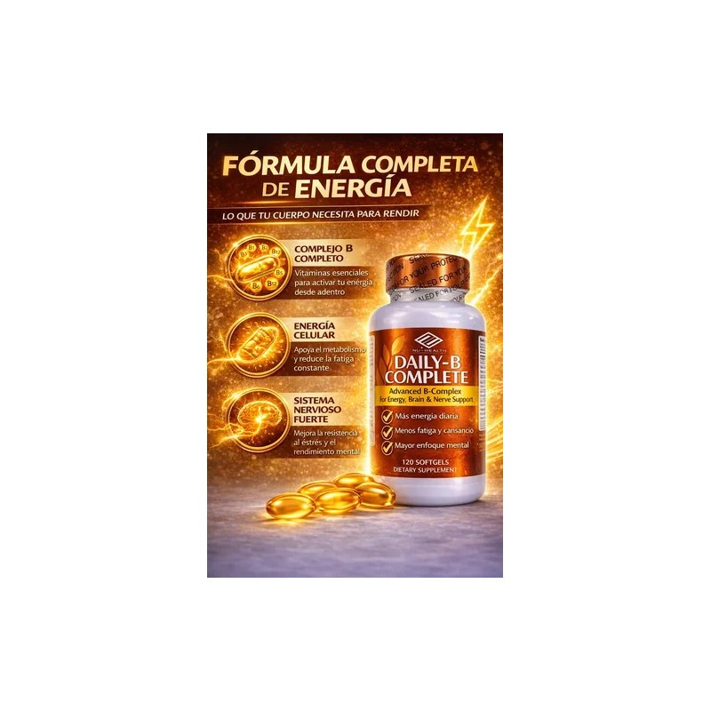 Complejo B Vit. B1 B6 B12 Energía Metabolismo Antiestrés 120