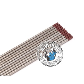 Blue Demon TIG Welding Tungsten Electrodes, 0.3% Zirconiated, BROWN, EWZr-.3, 5/32 in x 7 in 10 pc pack,TE3Z-532-10T