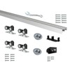 DIYHD 96" Ceiling Mount Box Rail Bypass Sliding Door Hardware