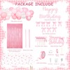 Kriyokiaa pink bow coquette birthday decorations