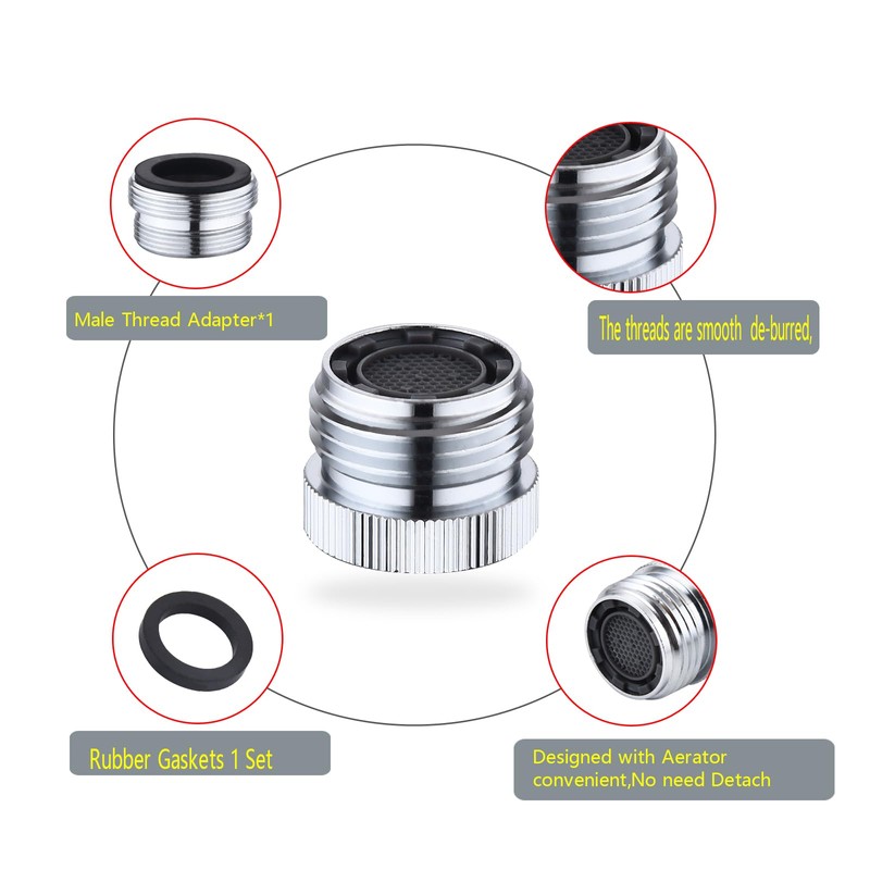 Ceaeso Faucet To Garden Hose Adapter With Aerator,Sink Faucet To