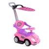 Funzone Carrito De Empuje Rosa Montable Paseo Toldo Claxón Funzone