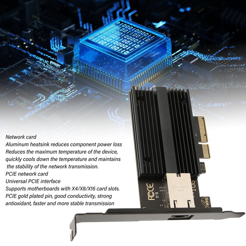 10G Single Port PCIe Network Adapter AQC113C Multifunctional Ethernet Converged