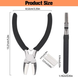 Nylon Pliers Jewelry Making Pliers Tools Carbon Steel Pliers Tools Jaw Pliers for Beading, Looping, Shaping Wire, Jewelry Making