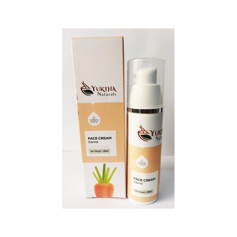Yuktha Naturals Carrot Face Cream 25ml - For Glowing Skin
