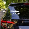 2x Car Silhouette Decal Stickers for Subaru WRX STI Sedan