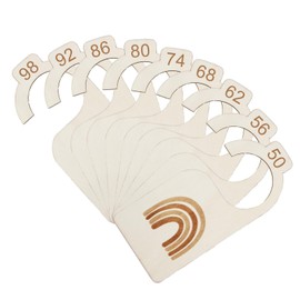 Yuannee Baby Wardrobe Clothes Dividers,9 PCS Cartoon Baby Wardrobe Divider Wooden Baby Closet Size Dividers Baby Clothes Organizers Divider for Infant Newborn Boys Girls