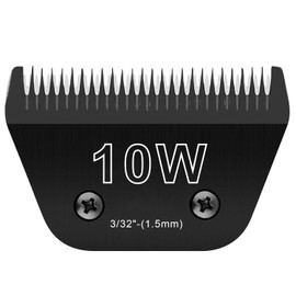 10W Wide Blades for Dog Grooming Blades Compatible with Andis Dog Clippers Blades,Dog Clipper Blades Compatible with Oster A5,Wahl km10 Dog Clippers for Horse Dog Cat Animals