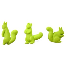 Yawata Kasei Sceltevie Tiernar Decole Morte (Magnet) 3 Piece Squirrel Green