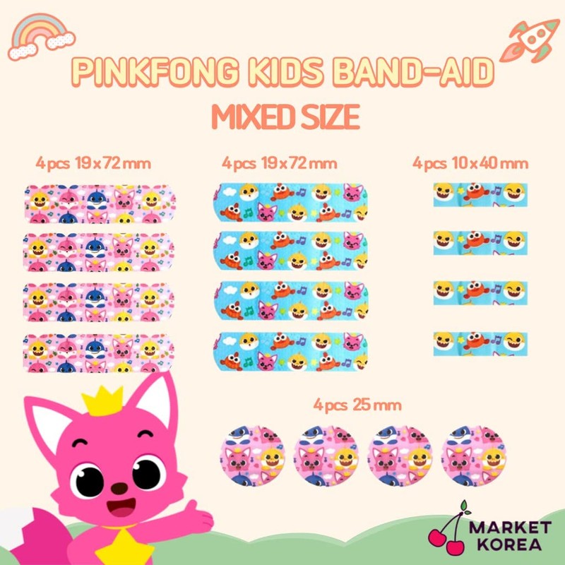 DEAD SKIN Shark Family First Band Aids 32pcs Character Pattern