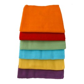 Bright Bots Unisex Combo, Pack of 6 Muslin Squares (70 cm)