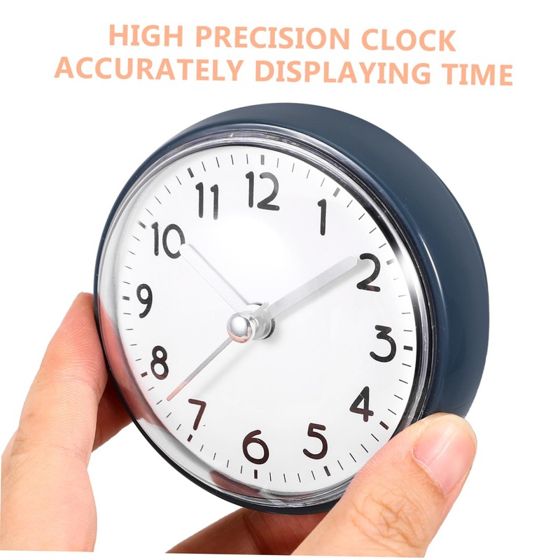 ABOOFAN Suction Cup Shower Clock Wall Clock for Bathroom Kitchen
