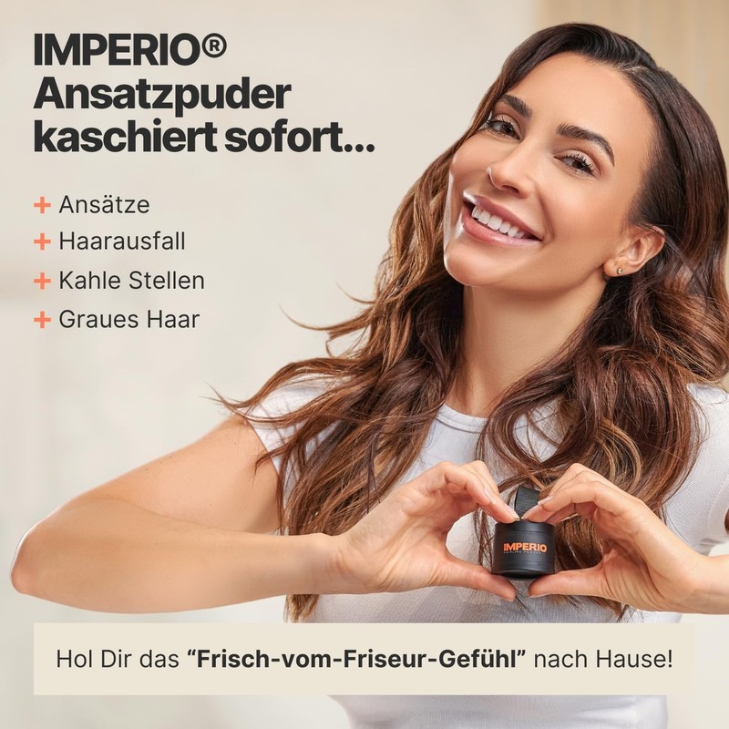 IMPERIO Root Powder - Hair Concealer for Hair Thickening for