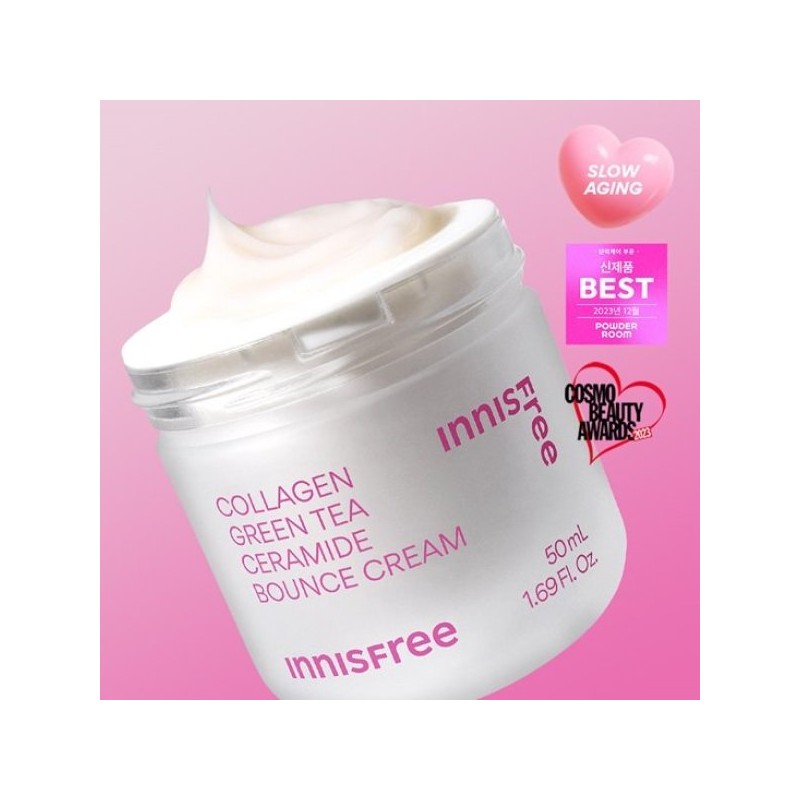 Innisfree 이니스프리 콜라겐 그린티 세라마이드 탄력장벽 크림 50mL Innisfree Collagen
