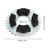 420 32T 50mm Rear Sprocket with Cushion Rubber Wheel Sprocket