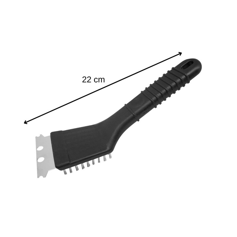 Fackelmann 41586 grill cleaning brush made of brass. Colour: black.