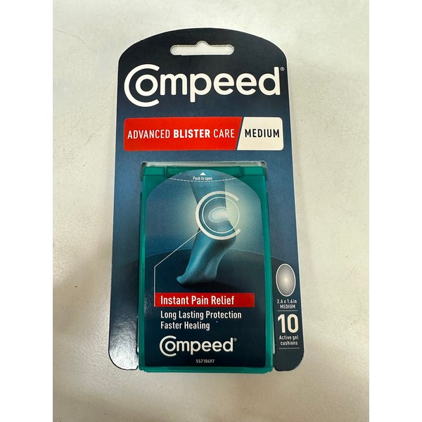 Compeed Advanced Blister Care Cushions, 10 Count Medium (1 Pack)