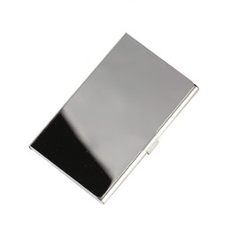 Muka Business Metal Card Holder with Polished Mirror, Stainless Steel Case Slim Minimalist Design Case for Men and Women-Whole Mirror