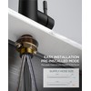 FORIOUS Black Kitchen Faucet with Pull Down Sprayer, Stainless Steel