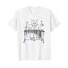 Cat Playing Vibraphone T Shirt Jazz Marimba Men Women Kids