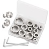 LEONTOOL 12 Pcs 3-16mm Drill Bit Depth Stop Collar Set