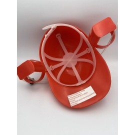 Jhats Hat Orange "Beer Can" Drinkers Helmet Hat with hose Drinking Hat
