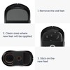 kwmobile Mouse Feet Sticker Compatible with Kingston Pulsefire Haste 2