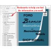 1967 Ford Bronco Econoline and Recreational Vehicle Shop Manual (USB)