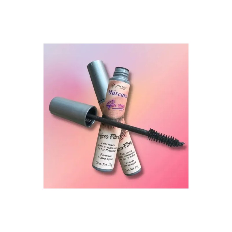 Rimel Mascara Pestañas Micro Fibras Prosa 4 En 1