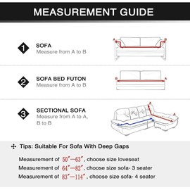 MIDODO Printed Couch Cover Stretch Sofa Covers Patterned Loveseat Slipcovers for 2 Seater Cushion Couch Love Seat Set (LJJ, 2 Seater/Loveseat)