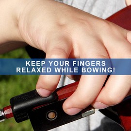 PinkyHold for Violin and Viola Bows, Bowing Aid for the Pinky, Fits on All Sizes of Violin and Viola Bows