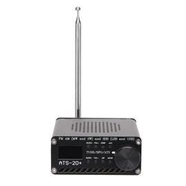 ATS-20 Si4732 Full Band Radio Receiver, FM AM LW SW SSB World Band Receiver with Speaker, Antenna, Aluminum Alloy Case Portable Shortwave Radio Receiver for Outdoor Camping Home