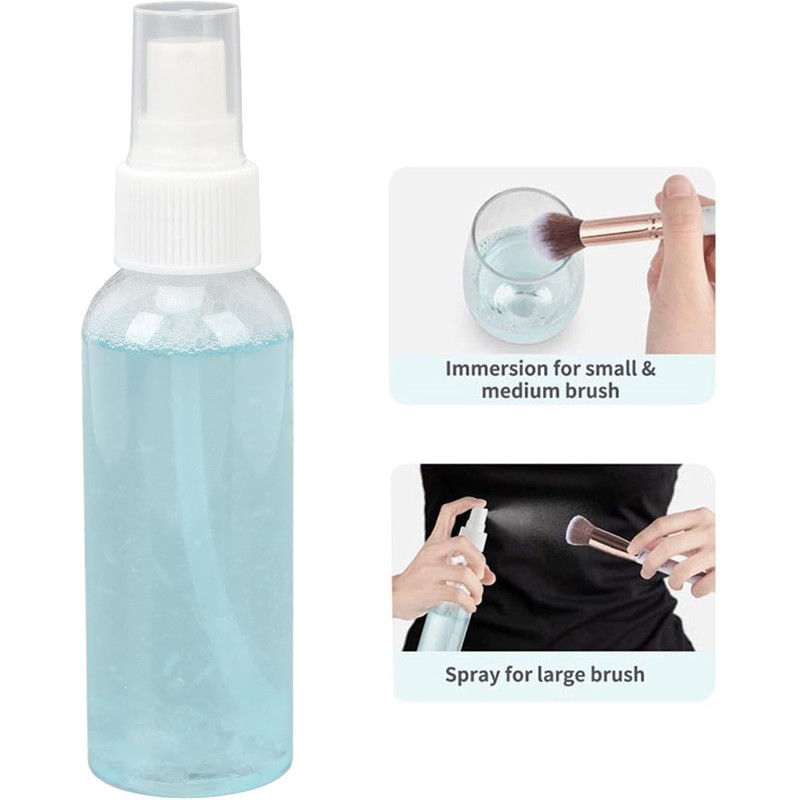 Limpiador de Brochas de Maquillaje Azul de 100 Ml Eliminación