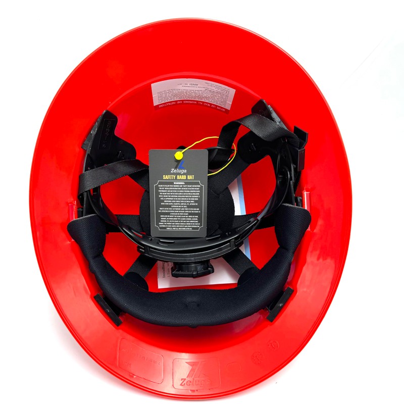 Zeluga 15-439 HDPE Full Brim Hard Hat, Construction Safety Helmet